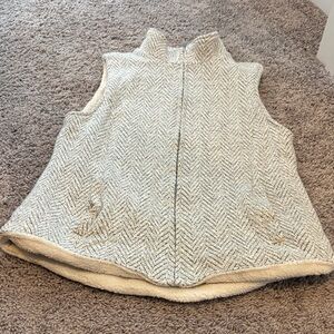 Altar'd State Cream Fleece Vest